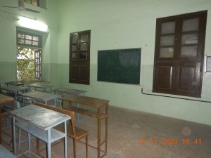 Photos of classrooms and seminar halls