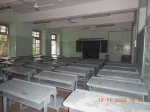 Photos of classrooms and seminar halls