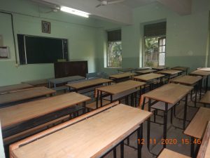 Photos of classrooms and seminar halls