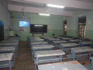 Photos of classrooms and seminar halls