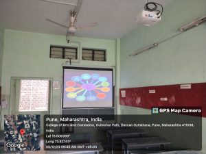 Photos of classrooms and seminar halls