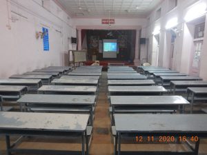 Photos of classrooms and seminar halls